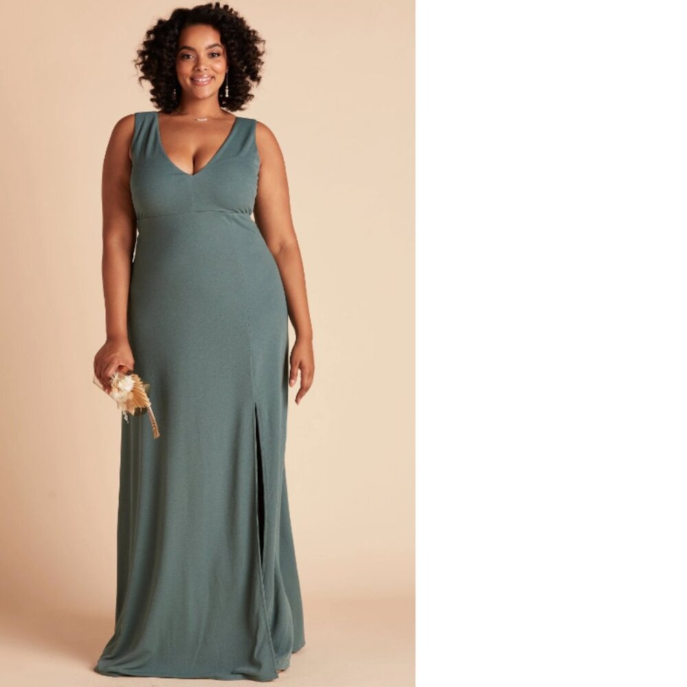 NWT Birdy Grey Sea Glass Crepe Dress - Size XXL